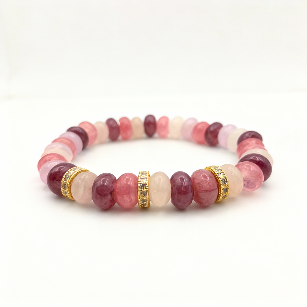 Fiesta Mix Rose Quartz & Jade