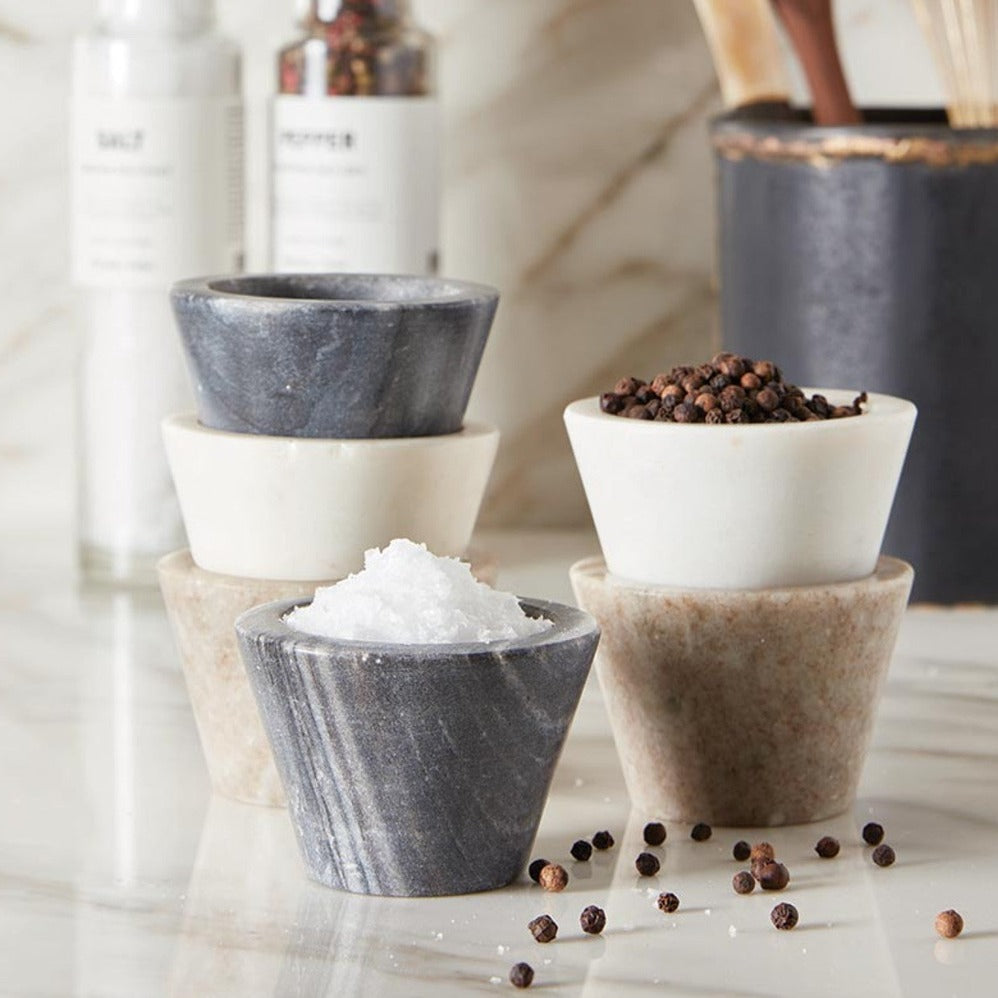 Marble Pinch Pot - Black