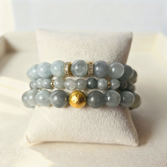 Burmese Jade Triple Stack