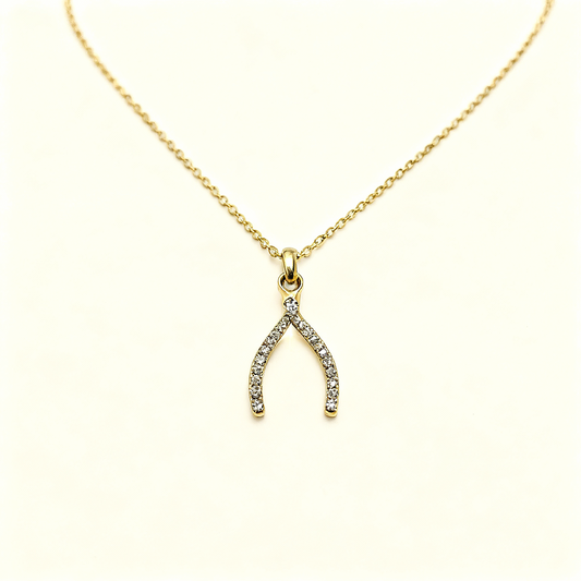 Lucky Wishes: Wishbone Necklace